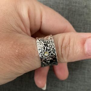 🟣 3@24 🟣 Silver Thumb Ring Unisex